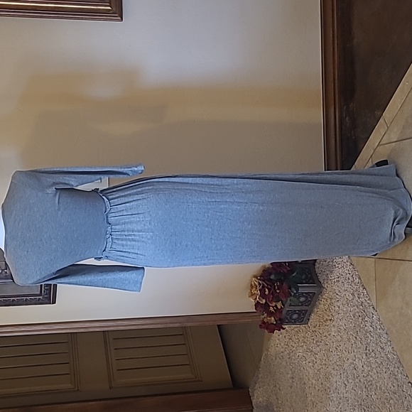 Bellamie NWOT Maxie Dress Size Small Gray Long - Picture 5 of 7